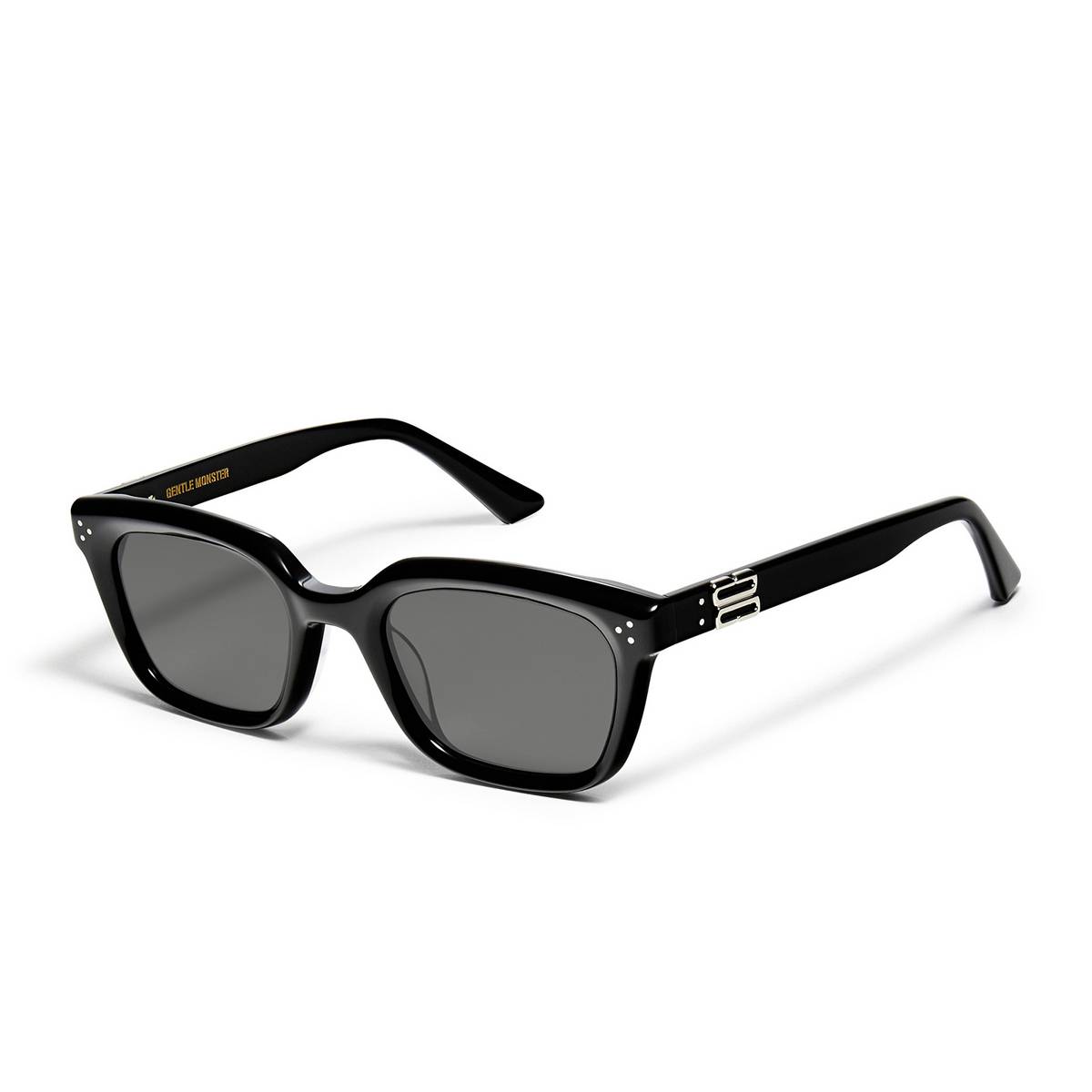 Gentle Monster MUSEE Sunglasses 01 Black - three-quarters view