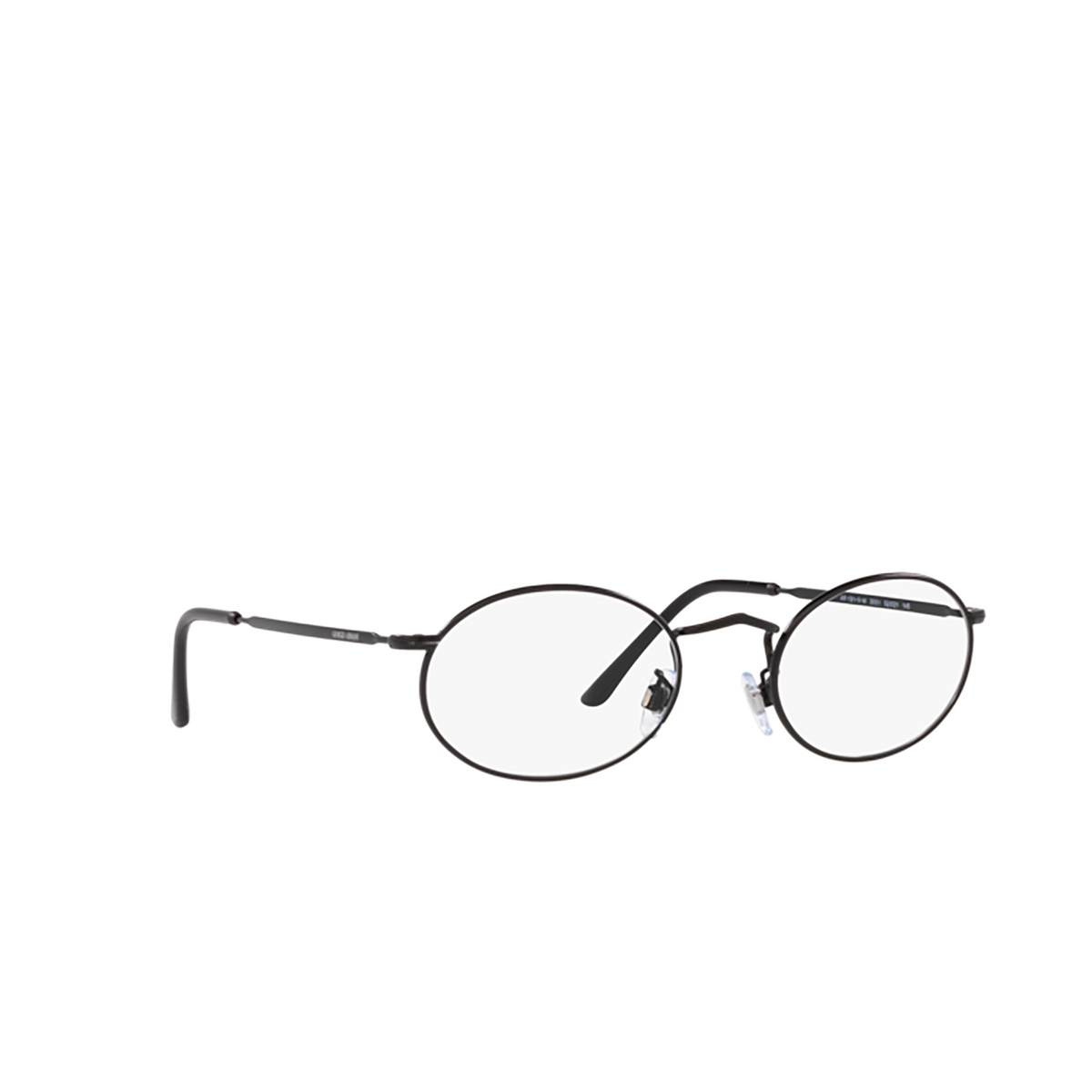 Giorgio Armani AR 131VM Eyeglasses 3001 Matte Black - three-quarters view