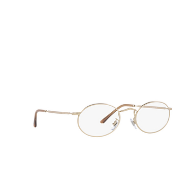 Giorgio Armani AR 131VM Eyeglasses 3002 matte pale gold - three-quarters view