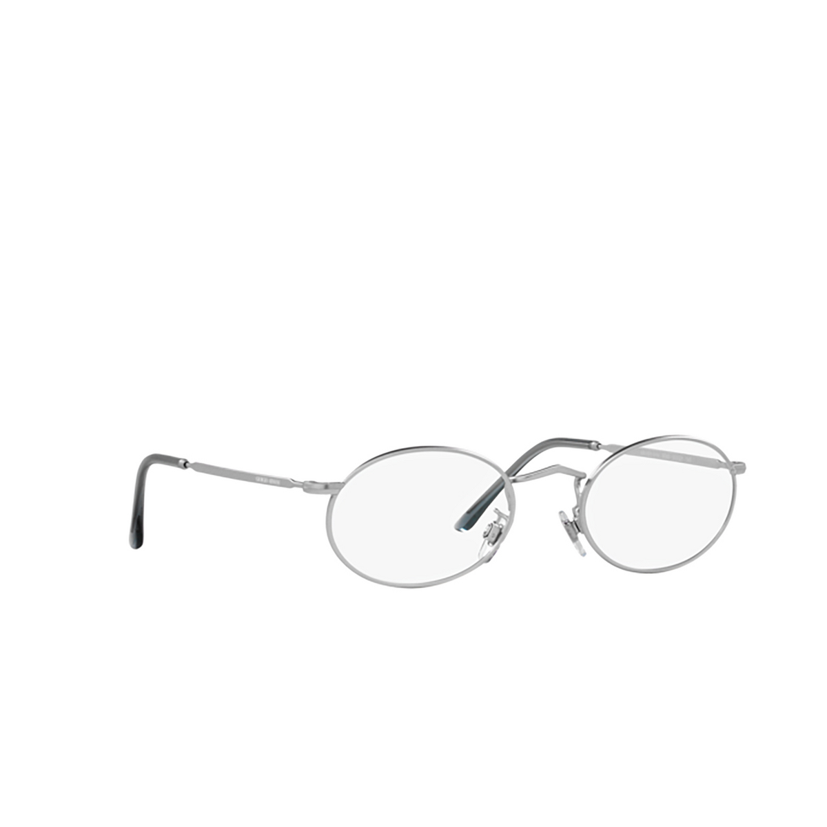 Giorgio Armani AR 131VM Eyeglasses 3045 Matte Silver - three-quarters view