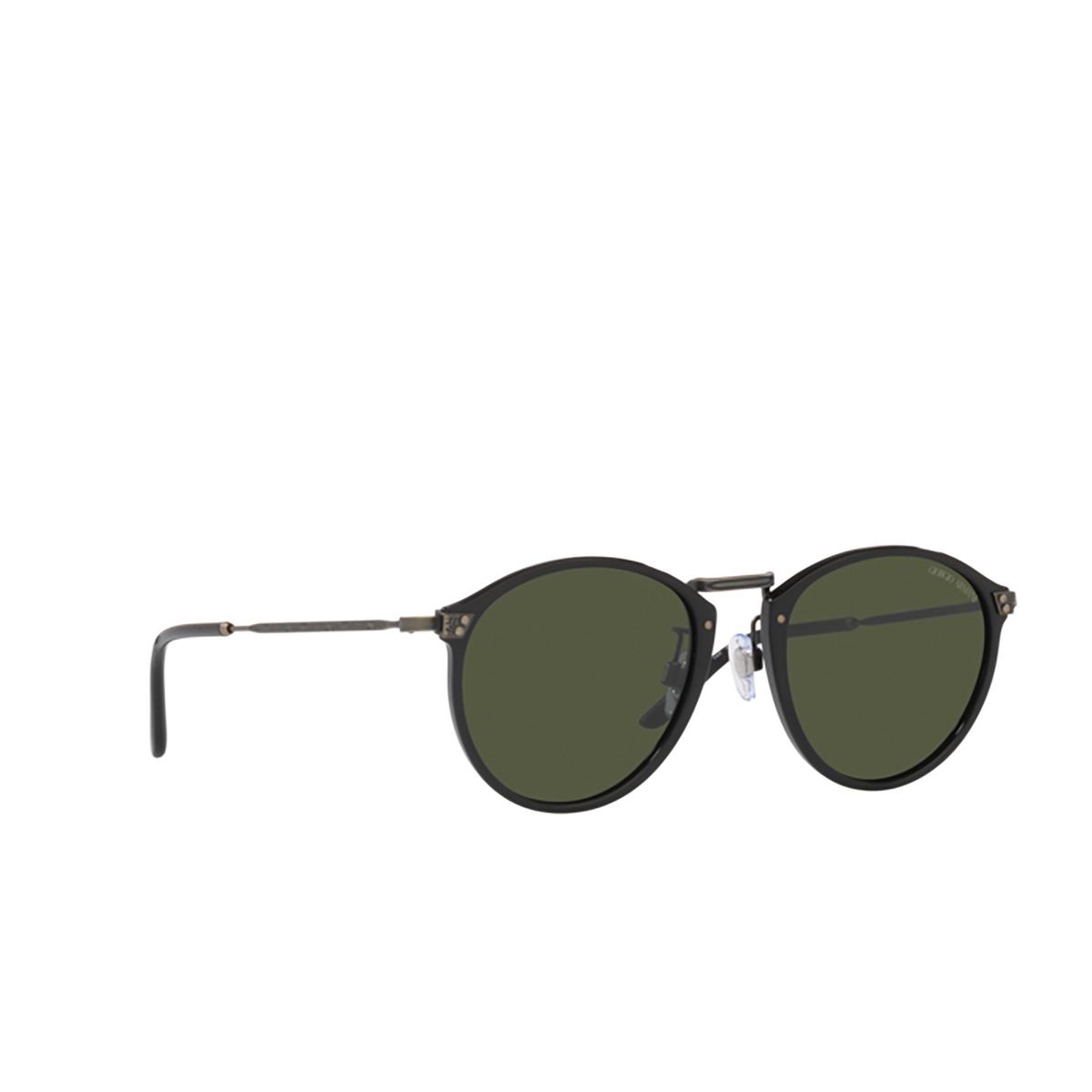 Giorgio Armani AR 318SM Sunglasses 500131 Black - three-quarters view