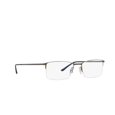 Gafas graduadas Giorgio Armani AR5010 3037 matte brushed golden gunmetal - Vista tres cuartos