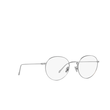 Giorgio Armani AR5095 Eyeglasses 3045 matte silver - three-quarters view