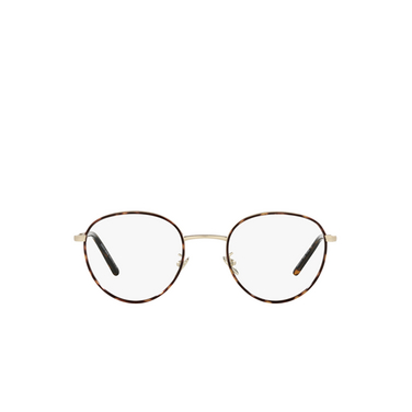 Giorgio Armani AR5111J Eyeglasses 3002 matte pale gold / havana - front view