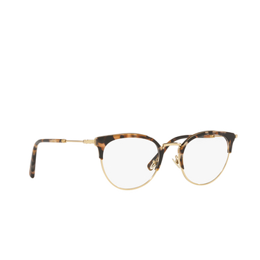 Giorgio Armani AR5116 Eyeglasses 3215 pale gold / brown tortoise - three-quarters view