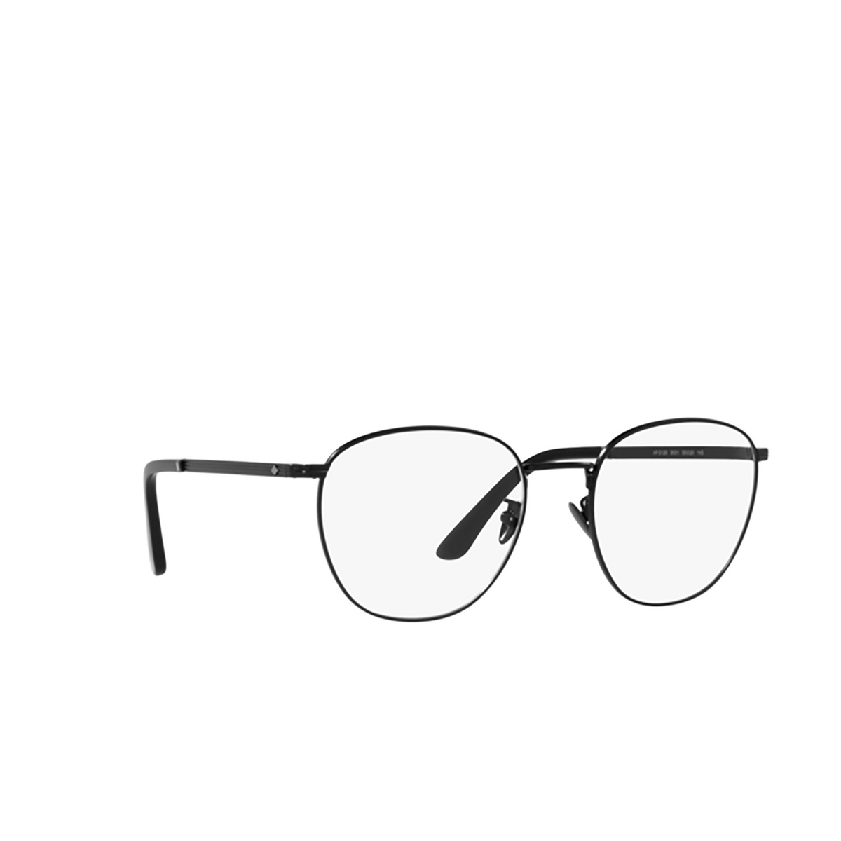 Giorgio Armani AR5128 Eyeglasses 3001 Matte Black - three-quarters view