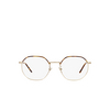 Giorgio Armani AR5130J Eyeglasses 3002 matte pale gold / light havana - product thumbnail 1/4