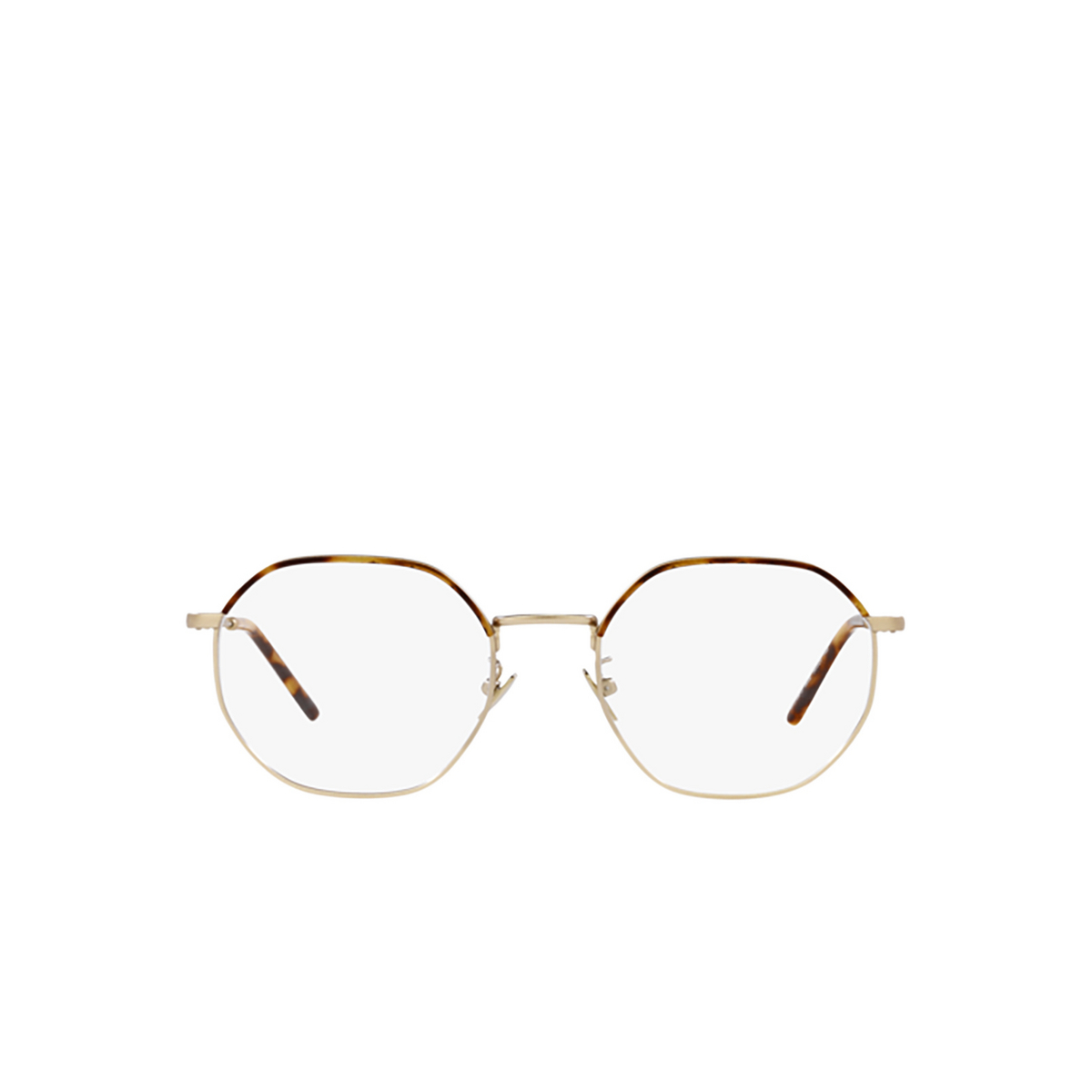 Giorgio Armani AR5130J Eyeglasses 3002 Matte Pale Gold / Light Havana - front view