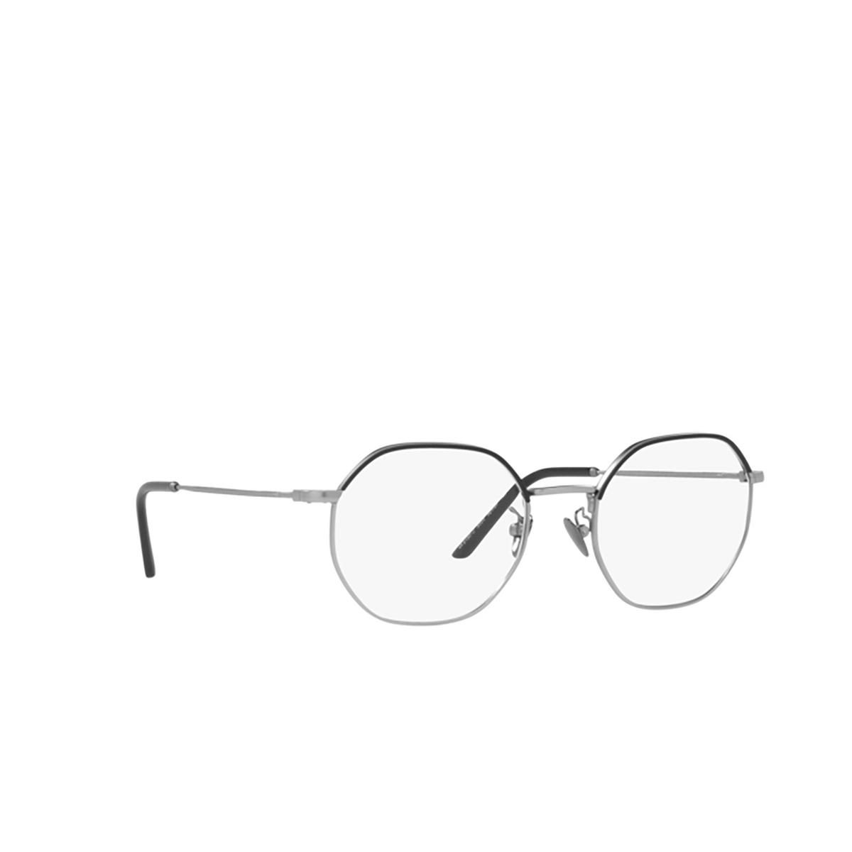Giorgio Armani AR5130J Eyeglasses 3003 Matte Gunmetal / Black - three-quarters view