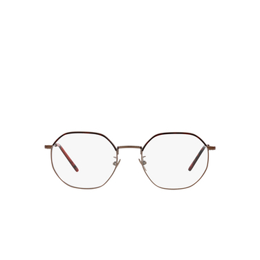 Giorgio Armani AR5130J Eyeglasses 3006 matte bronze / red havana - front view