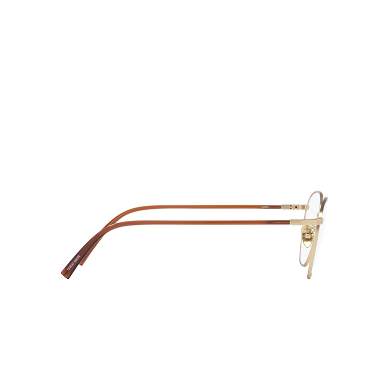 Giorgio Armani AR5134 Eyeglasses 3002 matte pale gold - 3/4