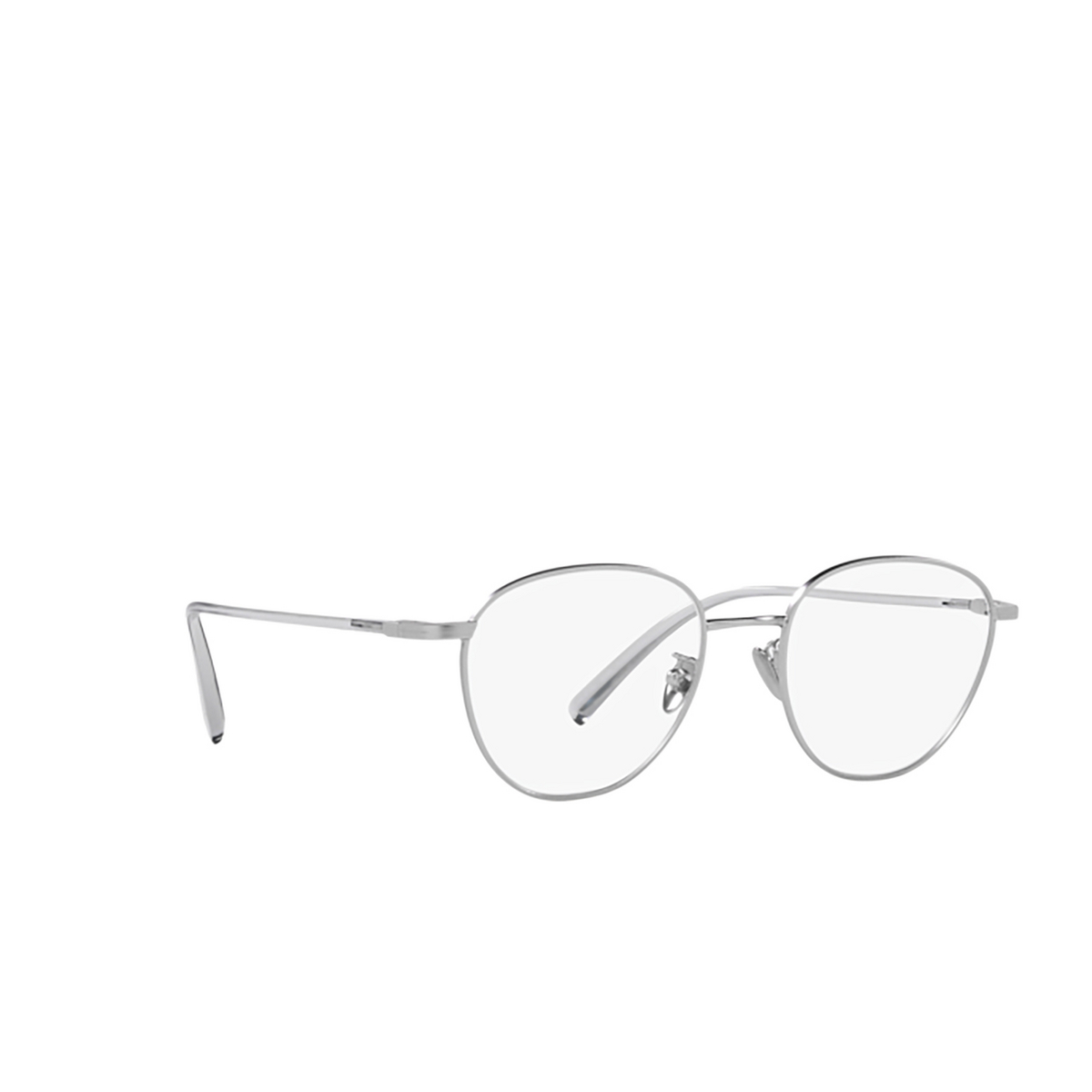 Giorgio Armani AR5134 Eyeglasses 3045 Matte Silver - three-quarters view