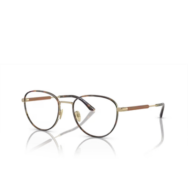 Giorgio Armani AR5137J Eyeglasses 3002 matte pale gold - three-quarters view