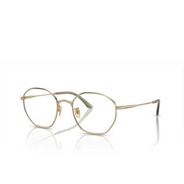 Giorgio Armani AR5139 Eyeglasses 3002 matte pale gold - three-quarters view