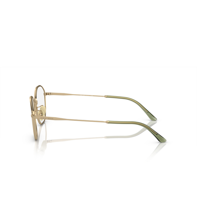 Giorgio Armani AR5139 Eyeglasses 3002 matte pale gold - 3/4
