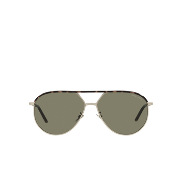 Giorgio Armani AR6120J Sunglasses 30022A matte pale gold / havana - front view