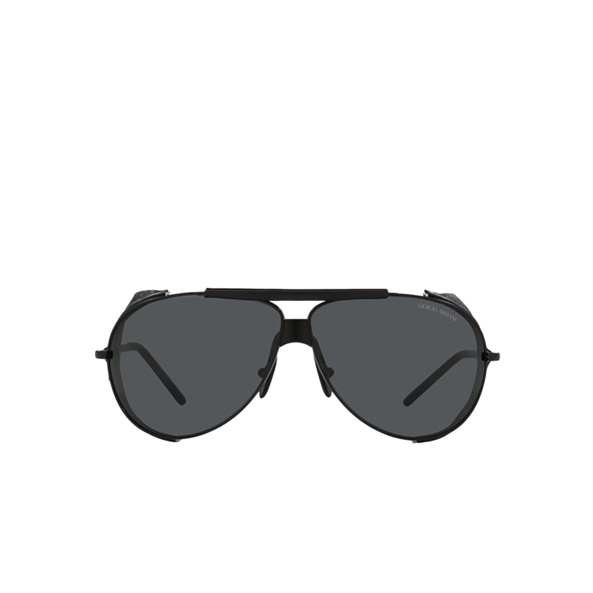 Giorgio Armani AR6139Q Sunglasses 300187 Matte Black - front view