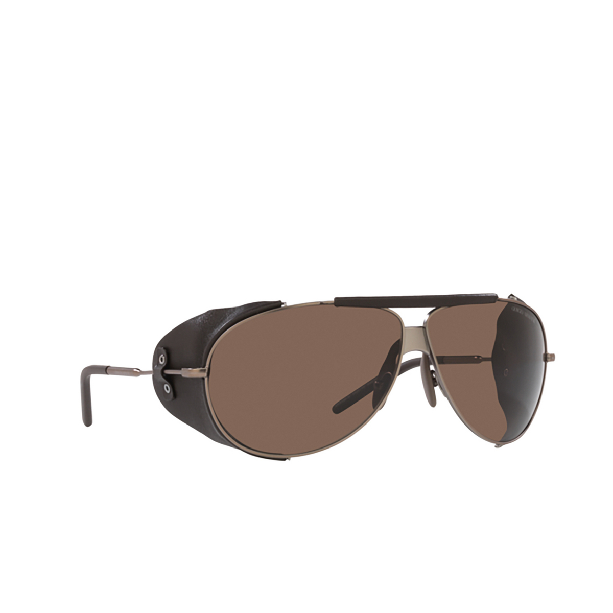 Giorgio Armani AR6139Q Sunglasses 300673 Bronze - three-quarters view