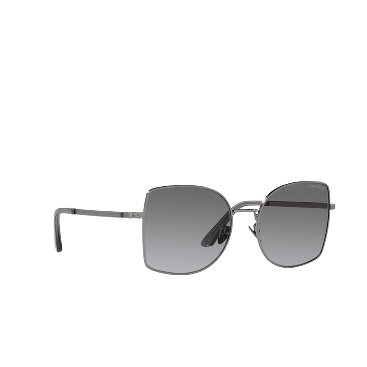 Giorgio Armani AR6141 Sunglasses 301011 Gunmetal - three-quarters view