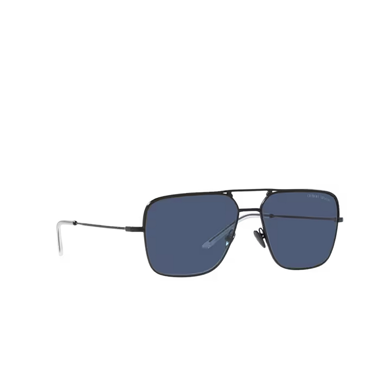 Giorgio Armani AR6142 Sunglasses 300180 Matte Black - three-quarters view