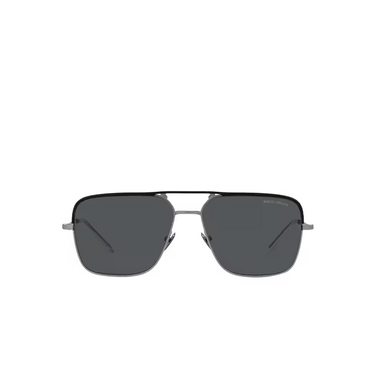 Gafas de sol Giorgio Armani AR6142 300387 matte gunmetal - Vista delantera