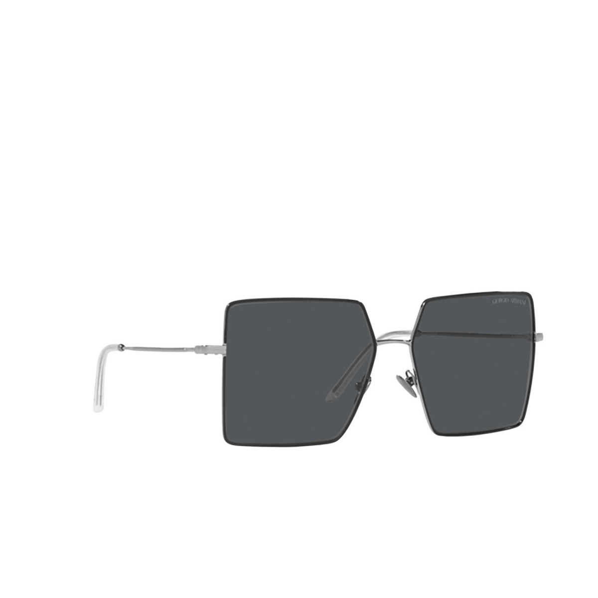 Giorgio Armani AR6143 Sunglasses 301087 Gunmetal / Black - three-quarters view