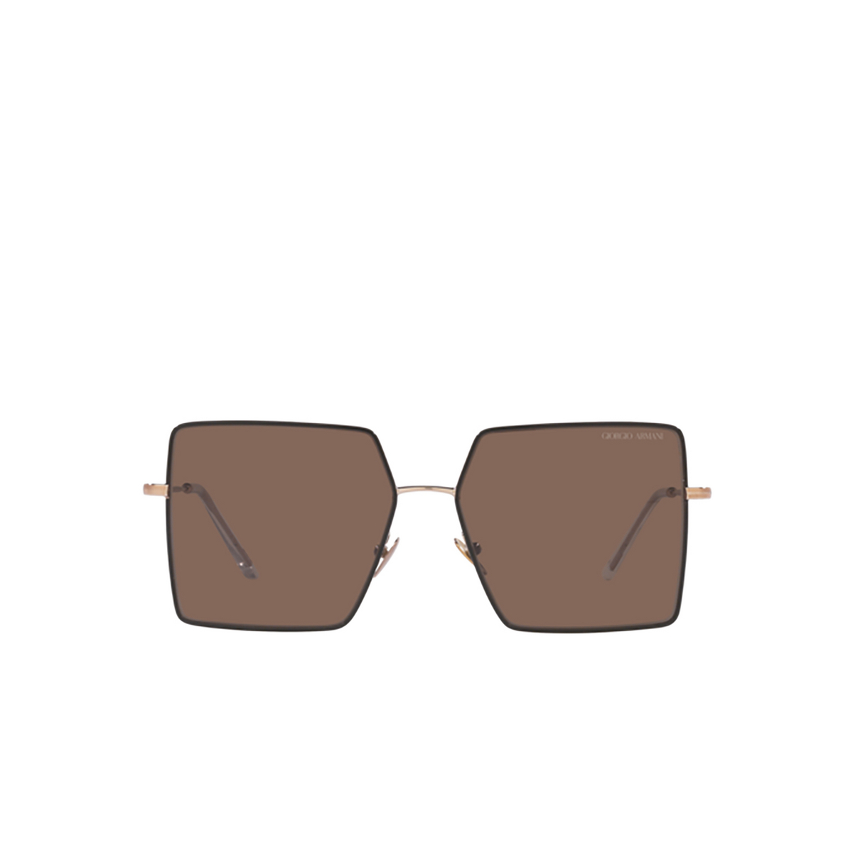 Giorgio Armani AR6143 Sunglasses 301173 Rose Gold / Black - front view