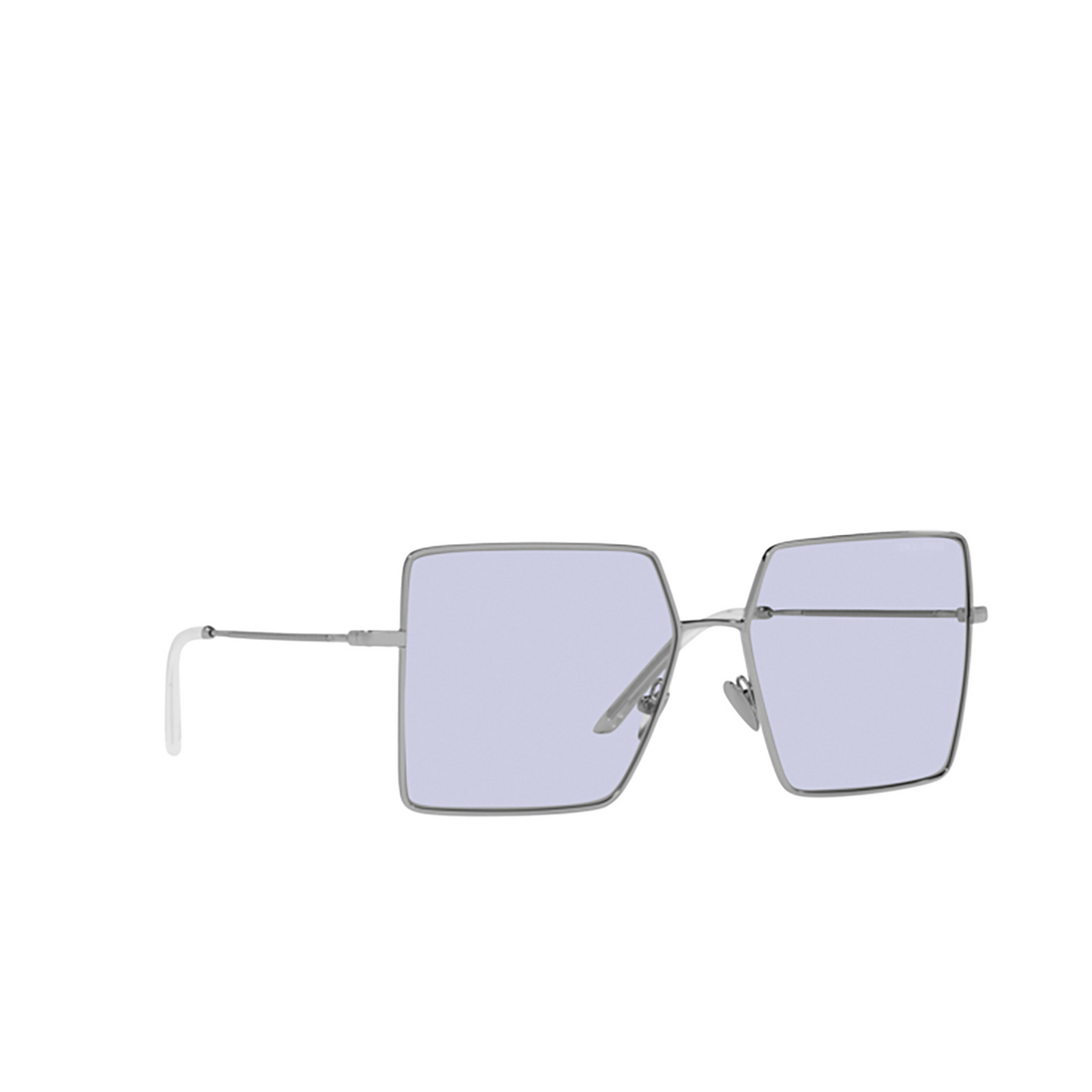 Giorgio Armani AR6143 Sunglasses 30151A Silver - three-quarters view