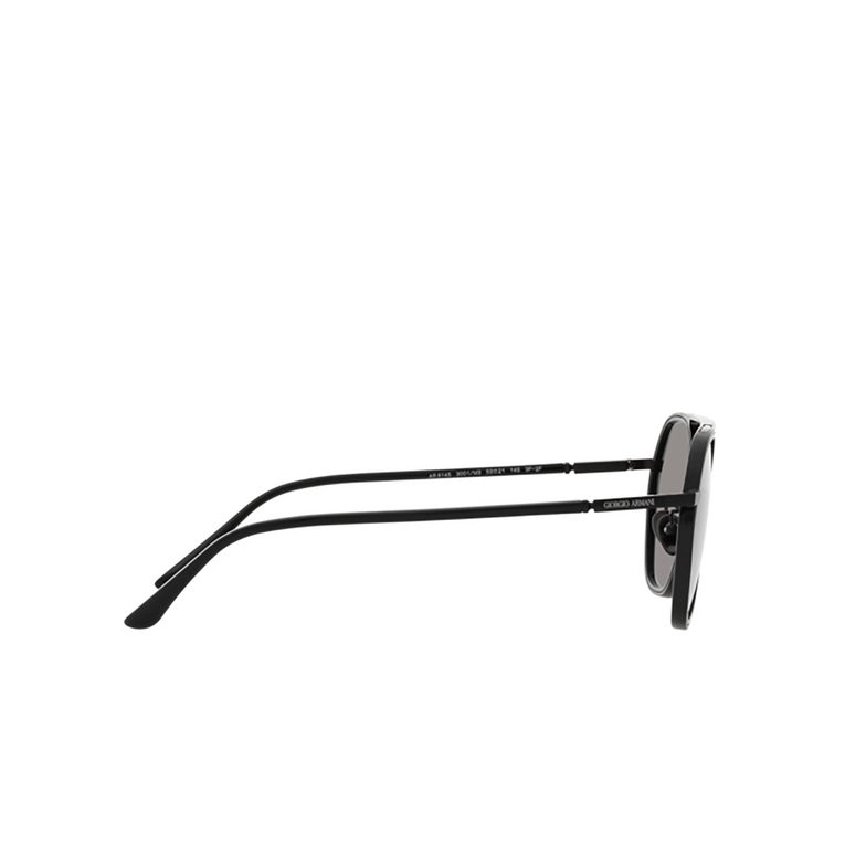 Giorgio Armani AR6145 Sunglasses 3001M3 matte black - 3/4