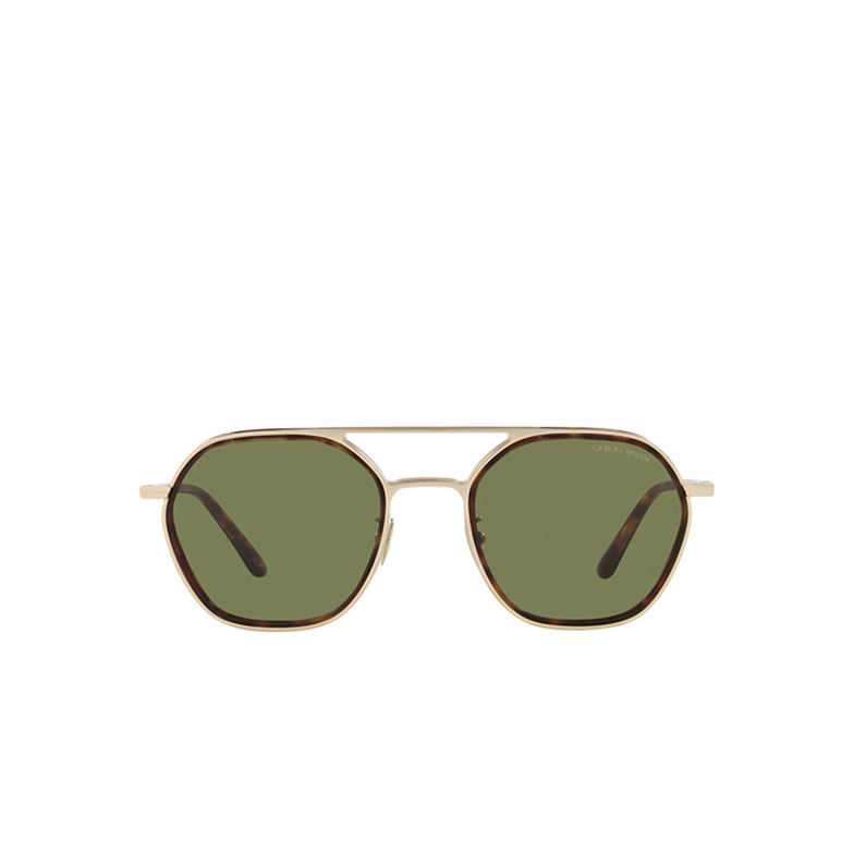 Giorgio Armani AR6145 Sunglasses 30022A matte pale gold - 1/4