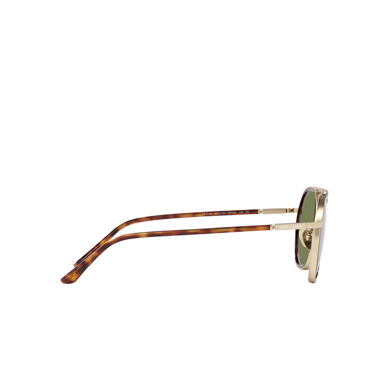 Giorgio Armani AR6145 Sunglasses 30022A matte pale gold - 3/4