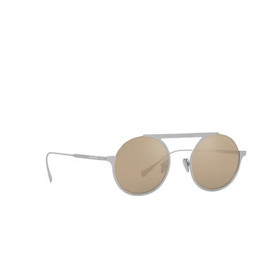 Giorgio Armani AR6146 Sunglasses 30455A matte silver - three-quarters view