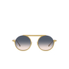 Occhiali da sole Giorgio Armani AR6146 3350I9 matte pale gold - anteprima prodotto 1/4
