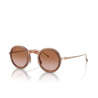 Giorgio Armani AR6147T Sunglasses 335213 shiny transparent brown - three-quarters view