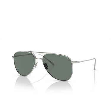 Giorgio Armani AR6152 Sunglasses 301511 silver - three-quarters view