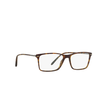 Occhiali da vista Giorgio Armani AR7037 5089 matte dark havana - tre quarti