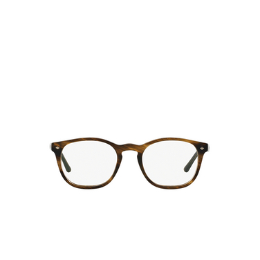 Giorgio Armani AR7074 Eyeglasses 5405 striped matte dark brown - front view