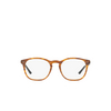 Occhiali da vista Giorgio Armani AR7074 5562 matte striped light brown - anteprima prodotto 1/4