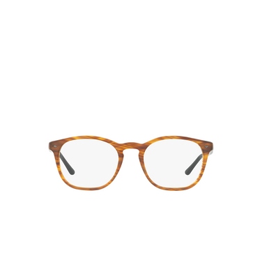 Giorgio Armani AR7074 Eyeglasses 5562 matte striped light brown - front view