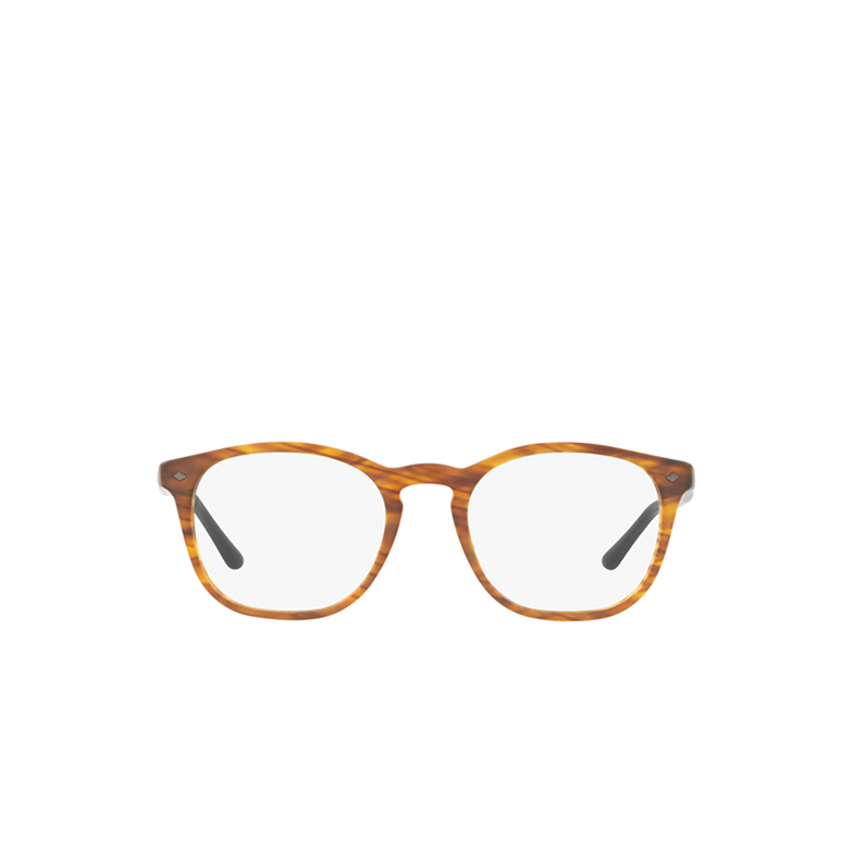 Giorgio Armani AR7074 Eyeglasses 5562 matte striped light brown - 1/4