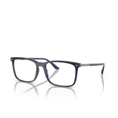 Giorgio Armani AR7122 Eyeglasses 6003 trasparent blue - three-quarters view