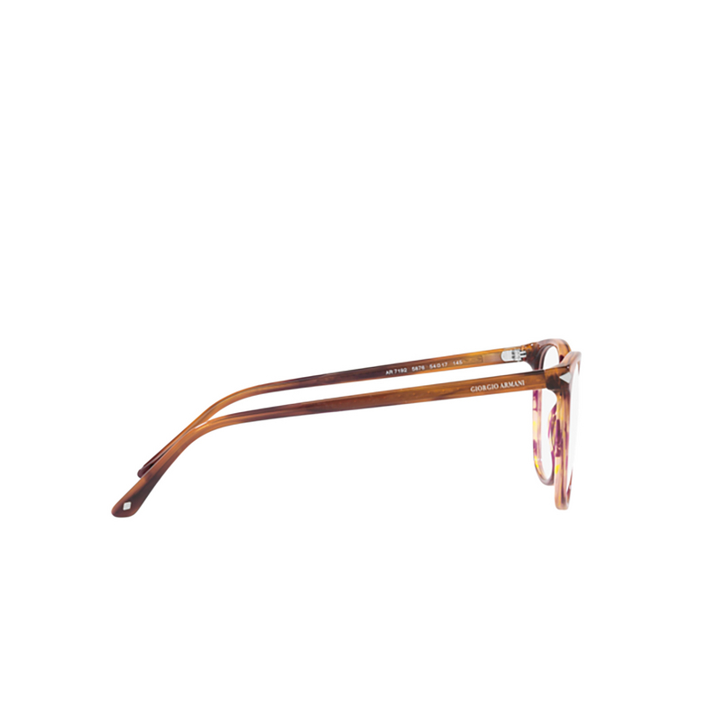 Giorgio Armani AR7192 Eyeglasses 5876 striped brown - 3/4