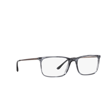 Giorgio Armani AR7199 Eyeglasses 5567 transparent blue - three-quarters view
