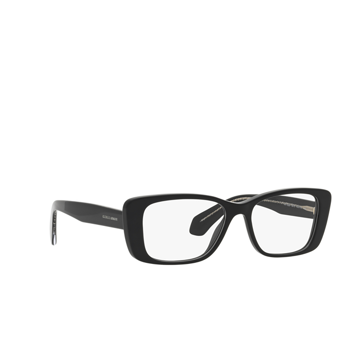 Giorgio Armani AR7226 Eyeglasses 5875 Black - three-quarters view