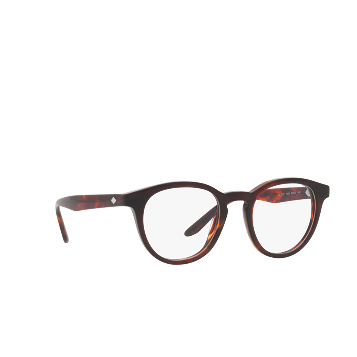 Giorgio Armani AR7227 Eyeglasses 5962 Red Havana - three-quarters view