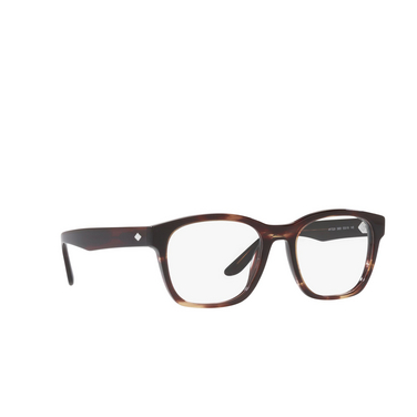 Giorgio Armani AR7229 Eyeglasses 5963 striped brown - three-quarters view