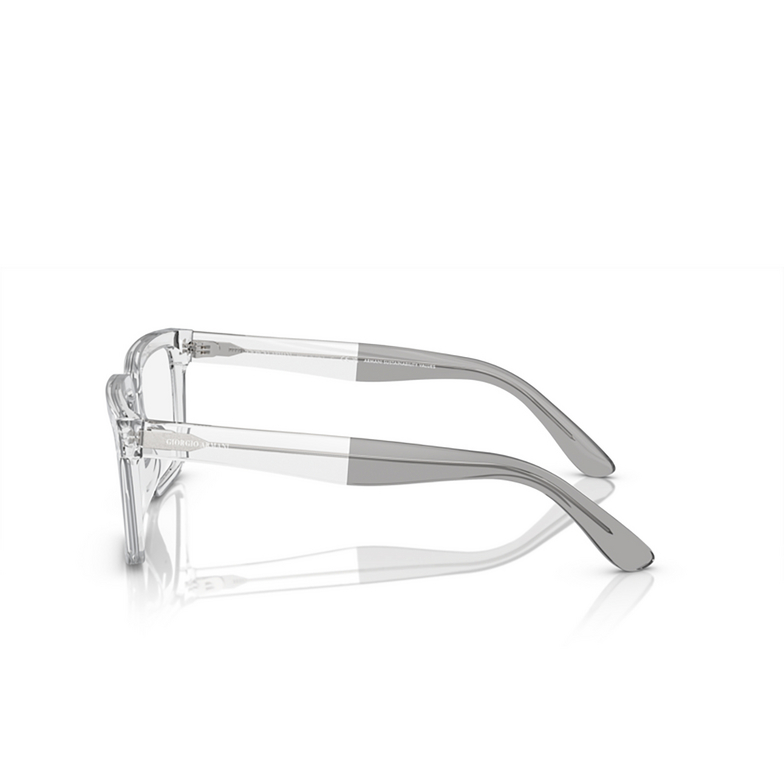 Occhiali da vista Giorgio Armani AR7230U 5893 transparent crystal - 3/4
