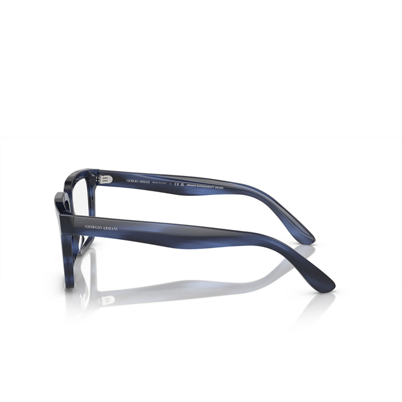 Giorgio Armani AR7230U Eyeglasses 5901 striped blue - 3/4