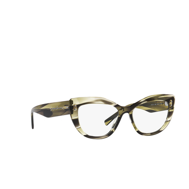 Giorgio Armani AR7231 Eyeglasses 5952 striped green - three-quarters view