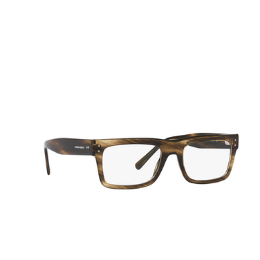 Giorgio Armani AR7232 Eyeglasses 5409 striped brown - three-quarters view